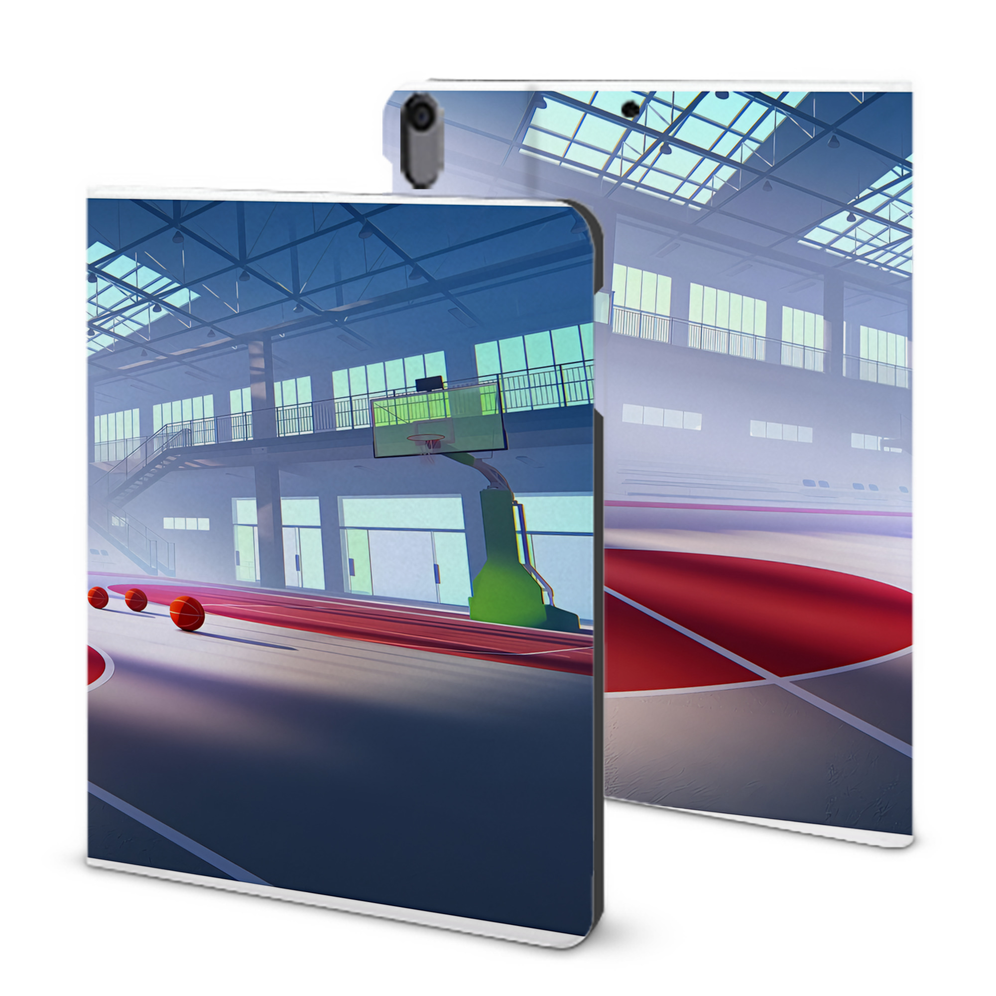 （画像用） SLAM DUNK／スラムダンク IPad ケース ブック型 PUレザー TPU 耐衝撃 軽量 薄型 ペン収納なし 全面保護 IPad 各モデル対応